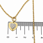 Collana con ciondolo - 18 carati Oro bianco, Oro giallo - 0.06ct. tw. Diamante (Naturale) - Made in Italy - Handmade