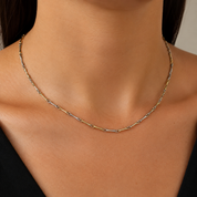 Collana - 18 carati Oro giallo, Oro bianco - Made in Italy - Handmade
