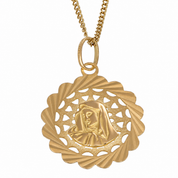 Collana con ciondolo - 18 carati Oro giallo - Made in Italy - Handmade