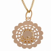 Collana con ciondolo - 18 carati Oro giallo - Made in Italy - Handmade