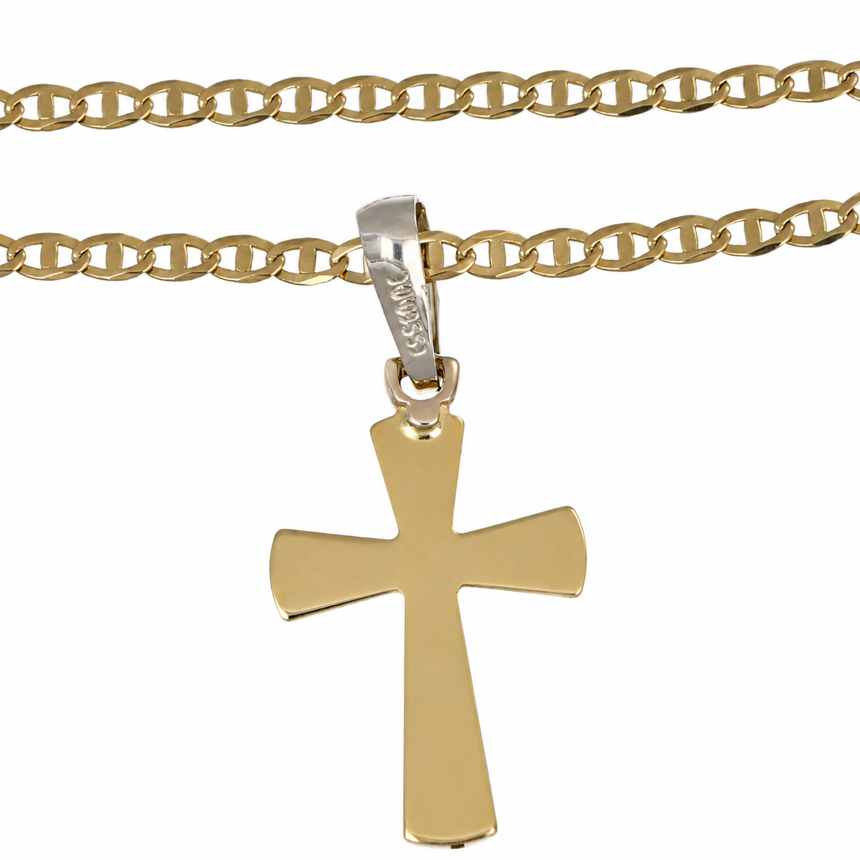 Collana con ciondolo - 18 carati Oro bianco, Oro giallo - Made in Italy - Handmade