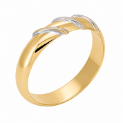 Anello - 18 carati Oro bianco, Oro giallo - Made in Italy - Handmade