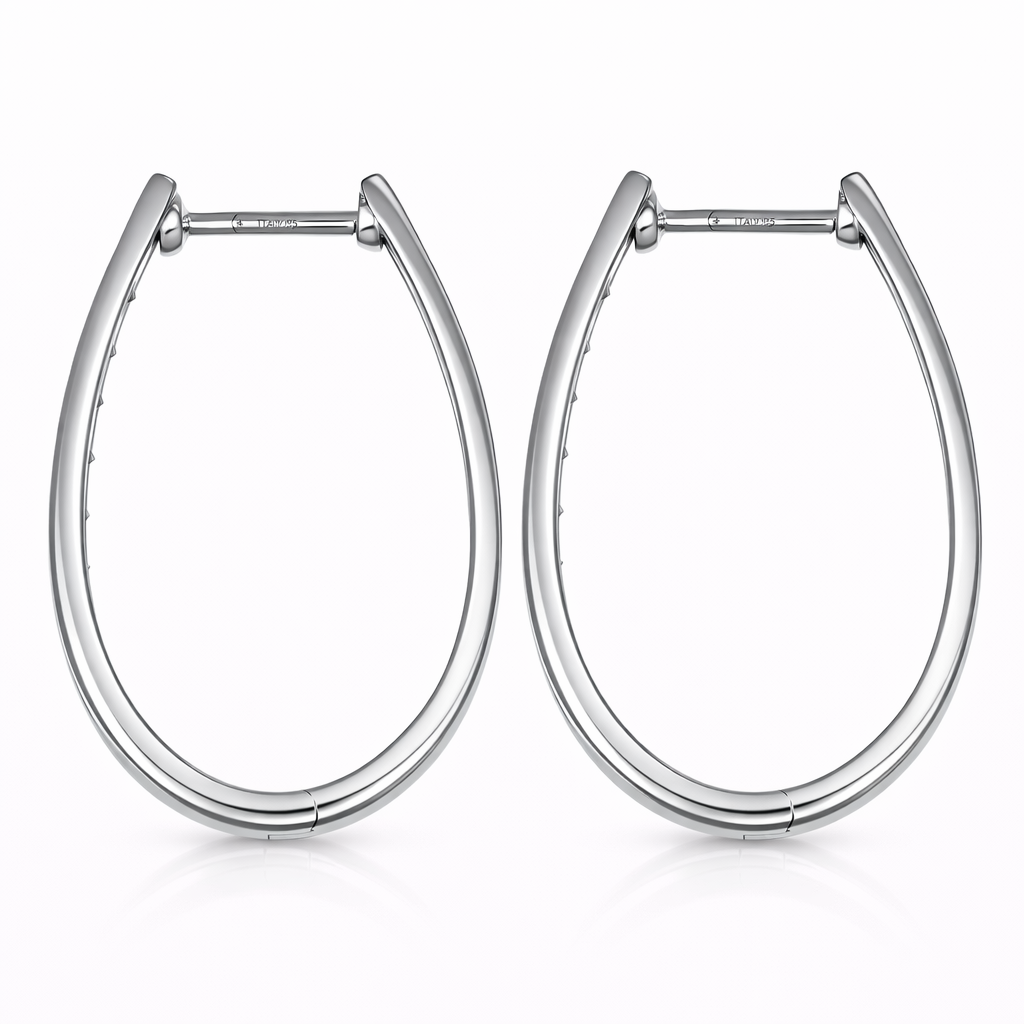 Orecchini - 18 carati Oro bianco - 0.30ct. tw. Diamante (Naturale)
