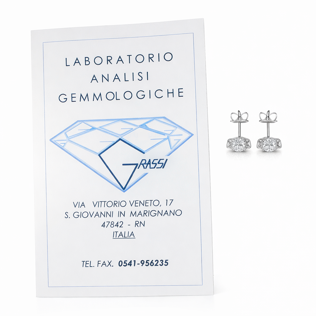 Orecchini - 18 carati Oro bianco - 0.50ct. tw. Diamante (Naturale)