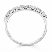 Anello - 18 carati Oro bianco - 0.48ct. tw. Diamante (Naturale)