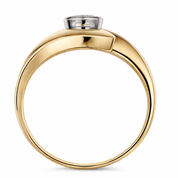 Anello - 18 carati Oro bianco, Oro giallo - 0.35ct. tw. Diamante (Naturale)