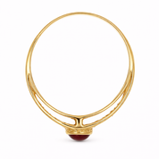 Anello - 18 carati Oro giallo - 0.78ct. tw. Rubino - Diamante - Made in Italy - Handmade