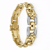 Bracciale - 18 carati Oro bianco, Oro giallo - 0.36ct. tw. Diamante (Naturale)
