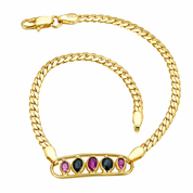Bracciale - 18 carati Oro giallo - 0.80ct. tw. Zaffiro - Rubino