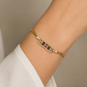 Bracciale - 18 carati Oro giallo - 0.80ct. tw. Zaffiro - Rubino