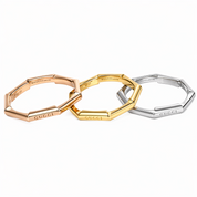 Anello - 18 carati Oro giallo, Oro bianco, Oro rosa - Made in Italy - Handmade