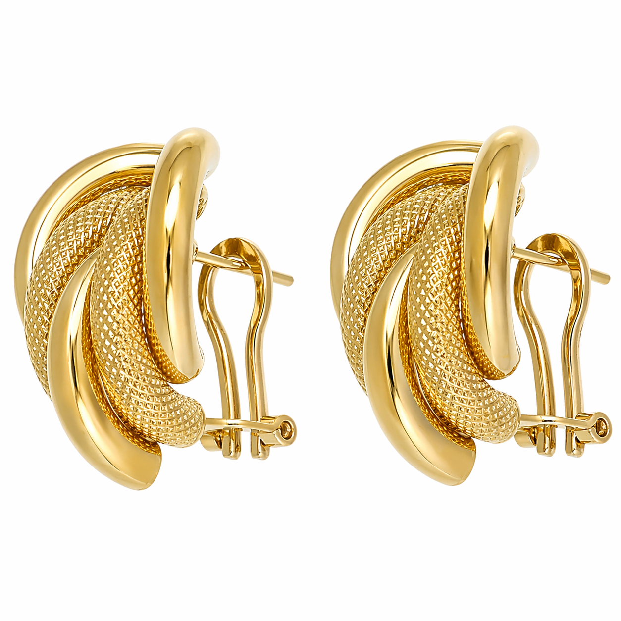 Orecchini - 18 carati Oro giallo - Made in Italy - Handmade