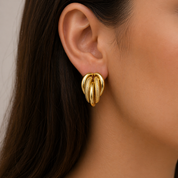 Orecchini - 18 carati Oro giallo - Made in Italy - Handmade