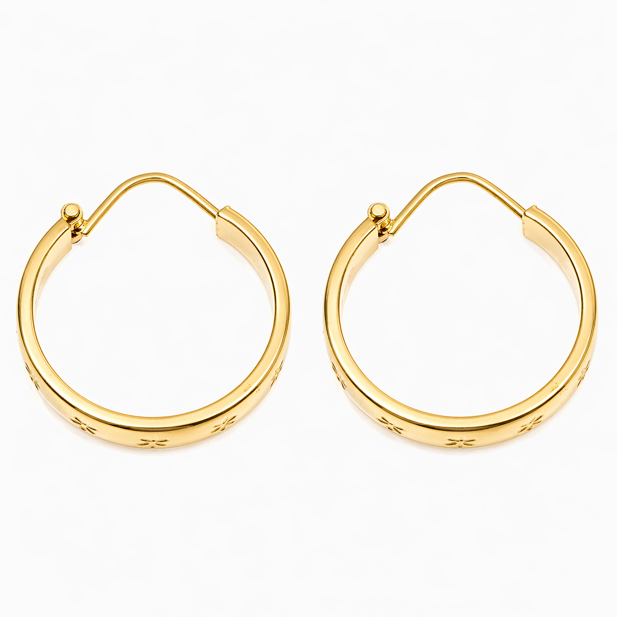 Orecchini - 18 carati Oro giallo - Made in Italy - Handmade