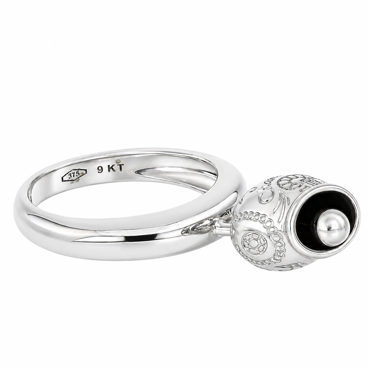 Anello - 9 kt Oro bianco - Made in Italy - Handmade