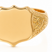 Anello - 18 carati Oro giallo - Made in Italy - Handmade