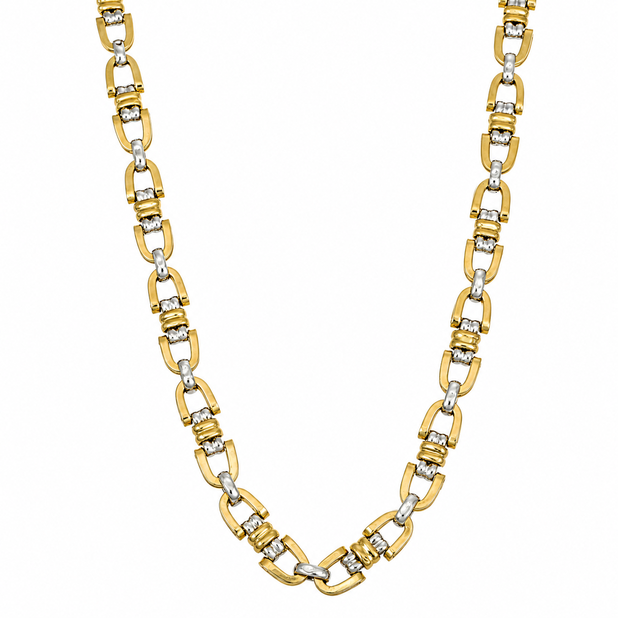 Collana - 18 carati Oro giallo, Oro bianco - Made in Italy - Handmade