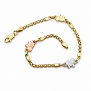 Bracciale - 18 carati Oro giallo, Oro bianco, Oro rosa - Handmade - Made in Italy