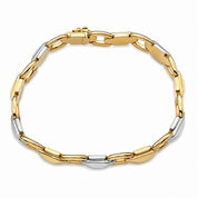 Bracciale - 18 carati Oro giallo, Oro bianco - Handmade - Made in Italy