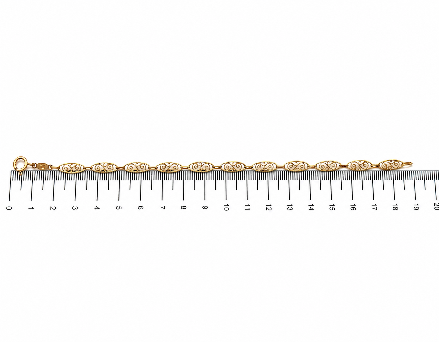 Bracciale - 18 carati Oro giallo - Handmade - Made in Italy