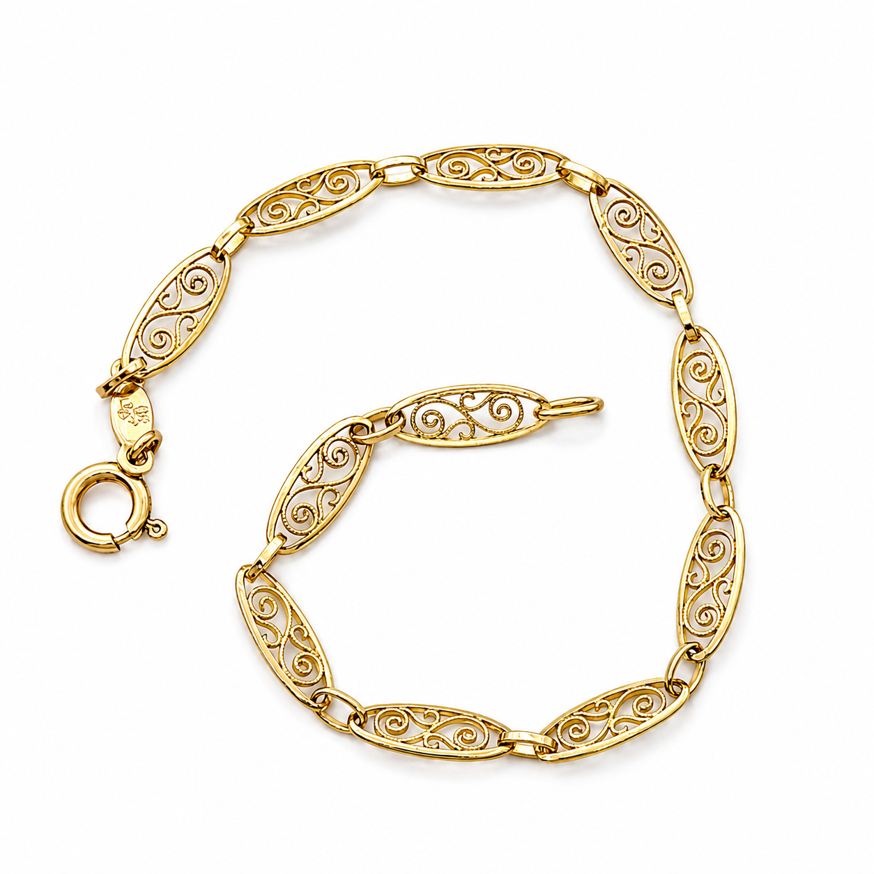 Bracciale - 18 carati Oro giallo - Handmade - Made in Italy