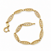 Bracciale - 18 carati Oro giallo - Handmade - Made in Italy