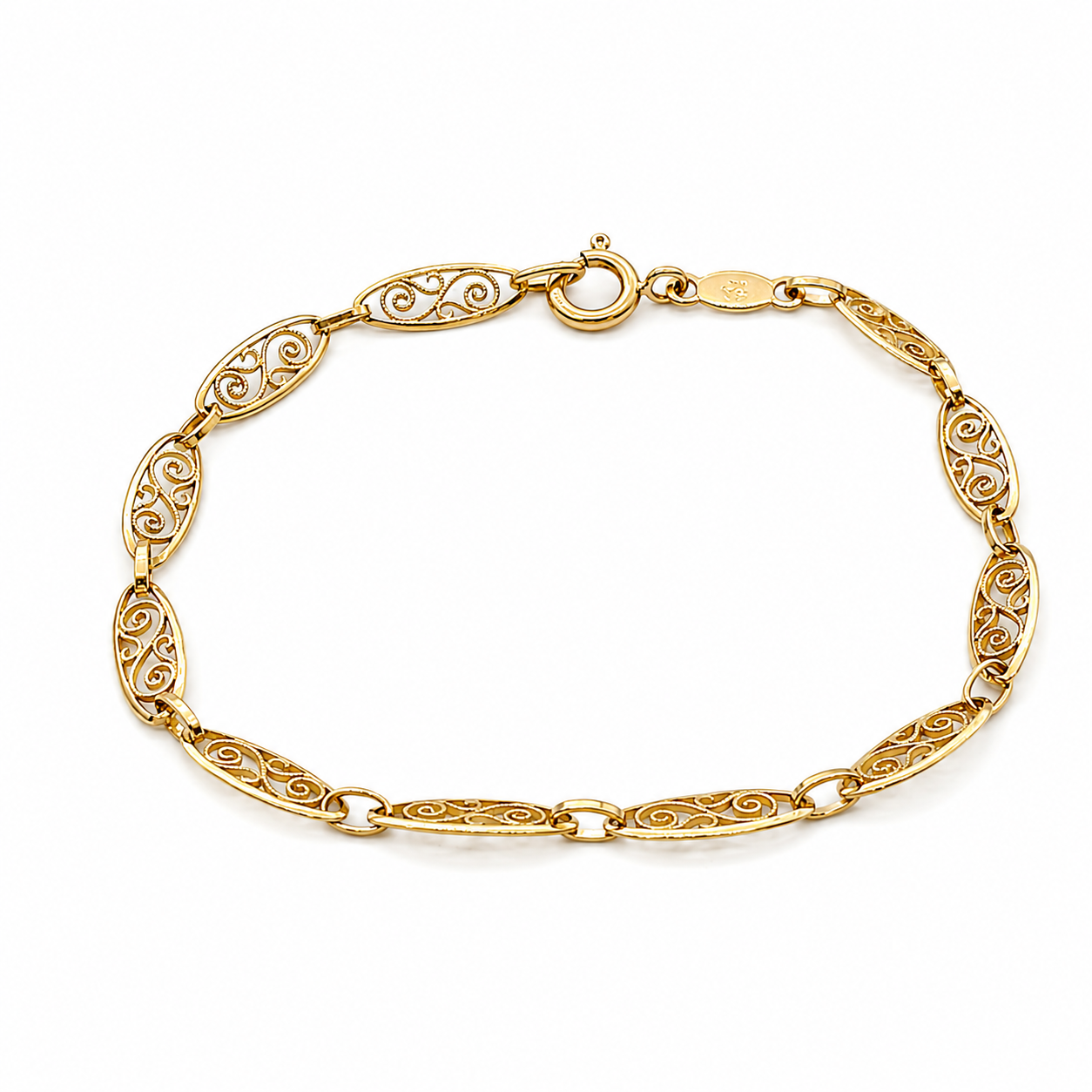 Bracciale - 18 carati Oro giallo - Handmade - Made in Italy