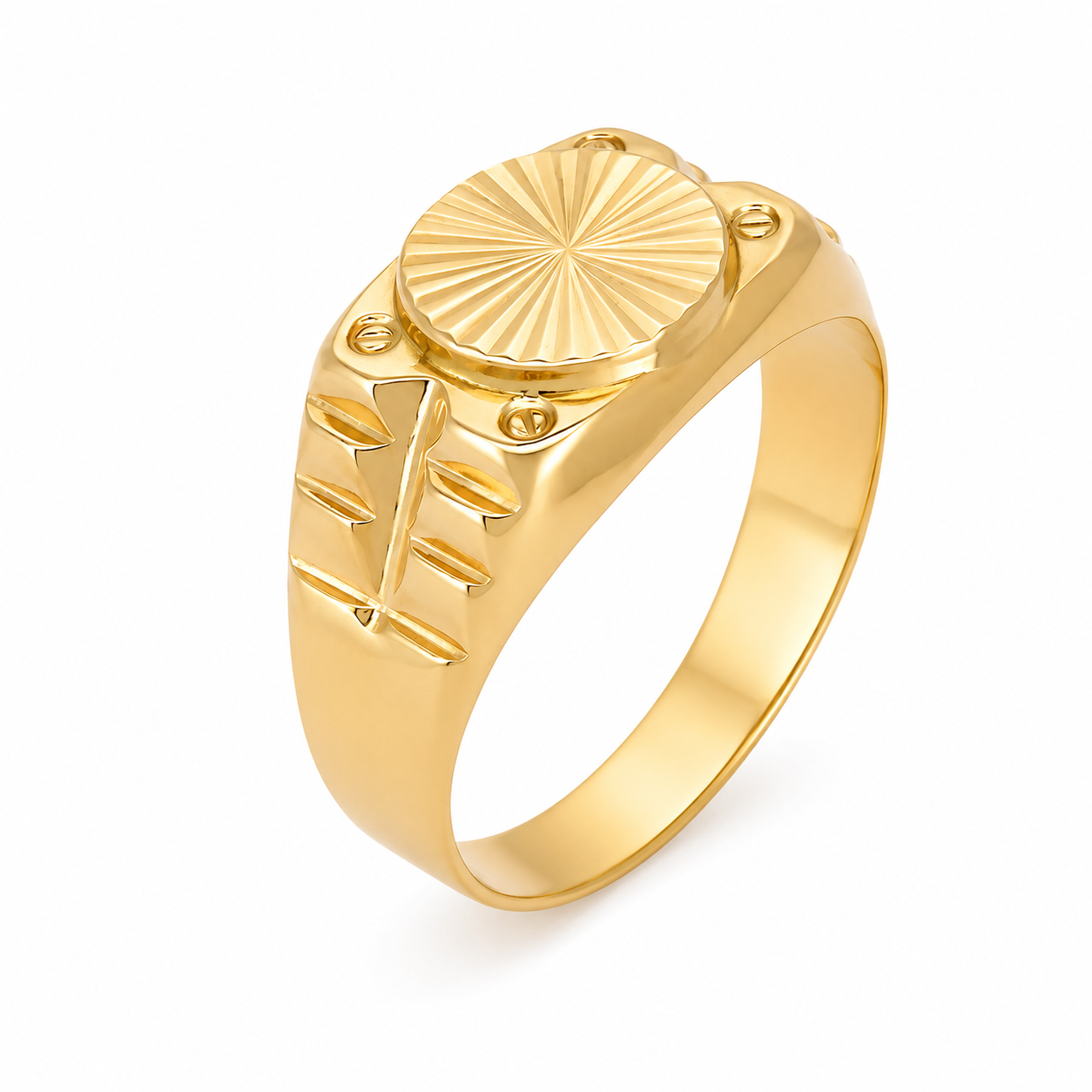 Anello - 18 carati Oro giallo - Made in Italy - Handmade