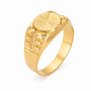 Anello - 18 carati Oro giallo - Made in Italy - Handmade
