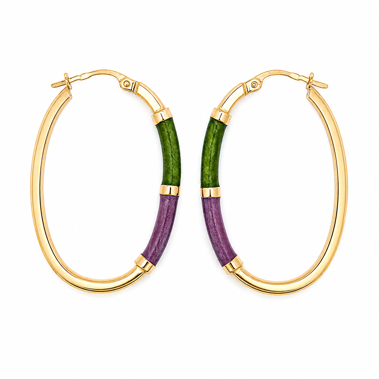 Orecchini - 18 carati Oro giallo - Made in Italy - Handmade