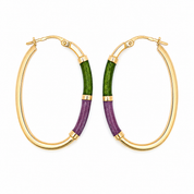 Orecchini - 18 carati Oro giallo - Made in Italy - Handmade