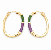Orecchini - 18 carati Oro giallo - Made in Italy - Handmade