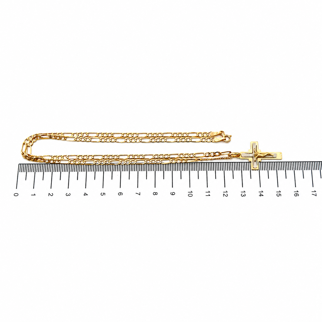 Collana con ciondolo - 18 carati Oro giallo, Oro bianco - Made in Italy - Handmade