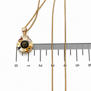 Collana con ciondolo - 18 carati Oro giallo - Made in Italy - Handmade