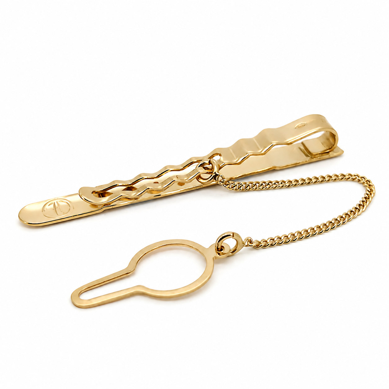 Fermacravatta - 18 carati Oro giallo, Oro bianco, Oro rosa - Made in Italy - Handmade