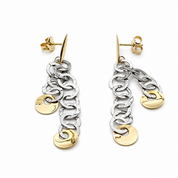 Orecchini - 18 carati Oro giallo, Oro bianco - Made in Italy - HandMade