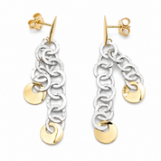 Orecchini - 18 carati Oro giallo, Oro bianco - Made in Italy - HandMade