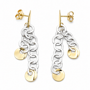 Orecchini - 18 carati Oro giallo, Oro bianco - Made in Italy - HandMade