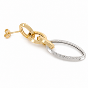 Orecchini - 18 carati Oro giallo, Oro bianco - Made in Italy - HandMade