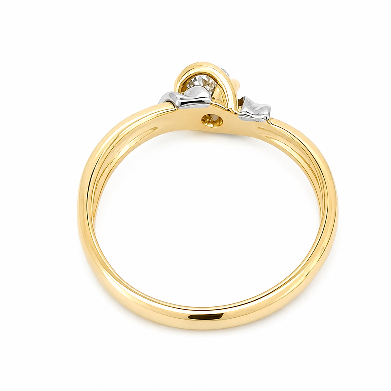 Anello - 18 carati Oro bianco - 0.21ct. tw. Diamante (Naturale) - Made in Italy - Handmade