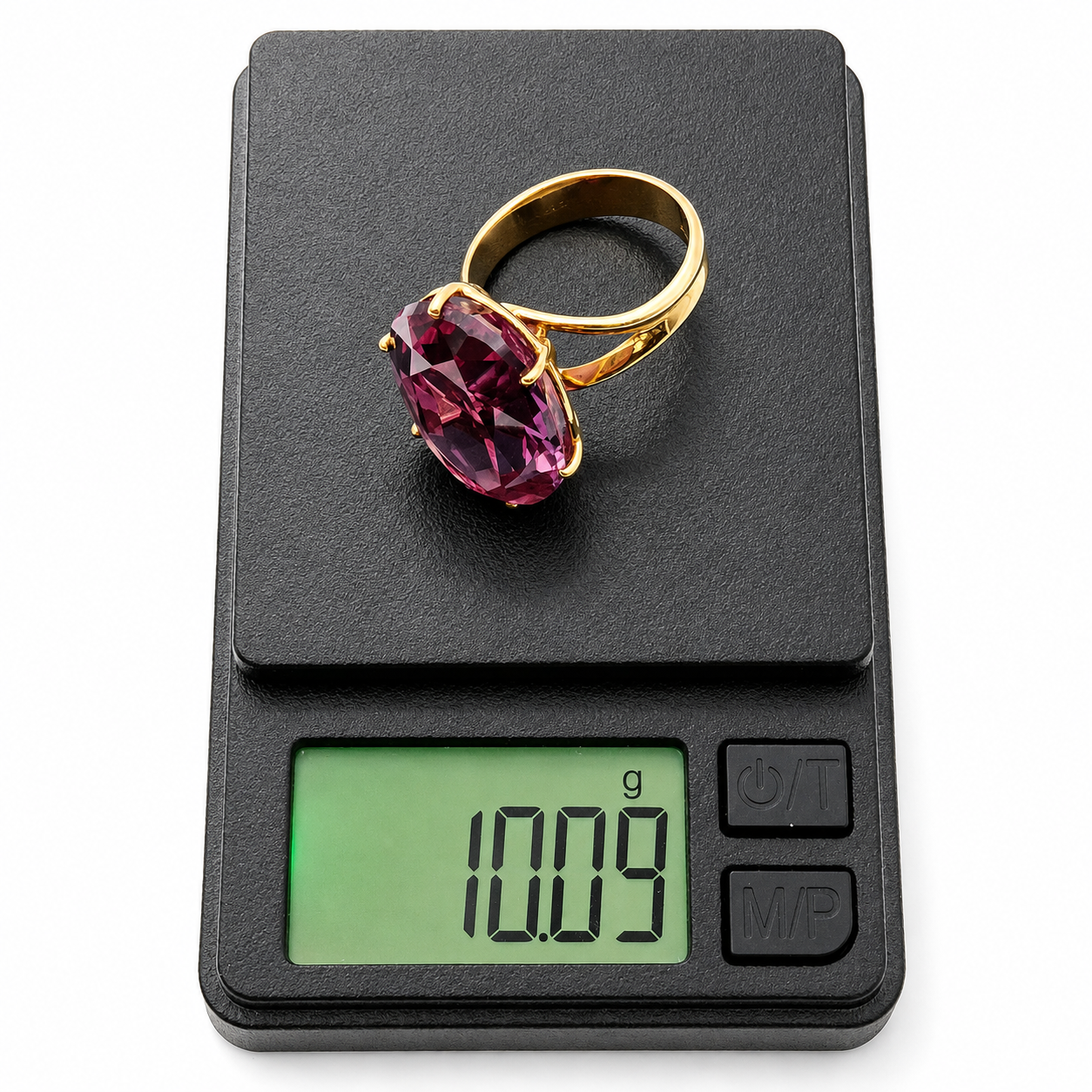 Anello - 18 carati Oro giallo - 20.00ct. tw. Ametista - Made in Italy - HandMade