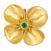 Orecchini - 18 carati Oro giallo - 0.50ct. tw. Smeraldo - Made in Italy - Handmade