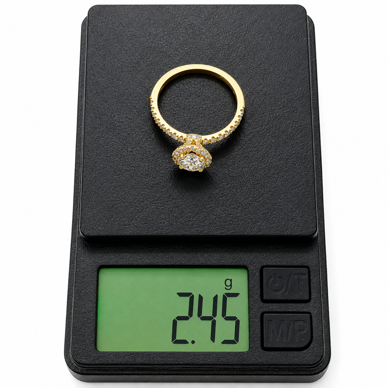 Anello - 14 carati Oro giallo - 1.24ct. tw. Diamante (Naturale) - Made in Italy - HandMade