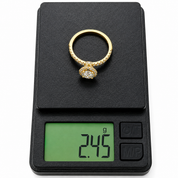 Anello - 14 carati Oro giallo - 1.24ct. tw. Diamante (Naturale) - Made in Italy - HandMade