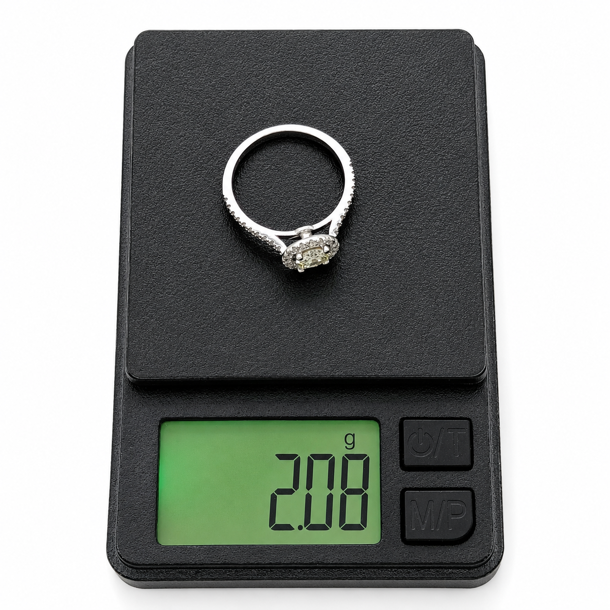Anello - 14 carati Oro bianco - 0.69ct. tw. Diamante (Naturale) - Made in Italy - HandMade