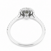 Anello - 14 carati Oro bianco - 0.69ct. tw. Diamante (Naturale) - Made in Italy - HandMade