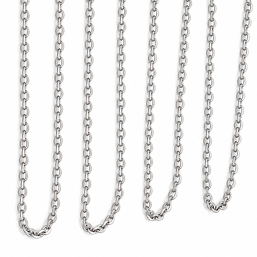 Collana - 18 carati Oro bianco - Made in Italy - Handmade