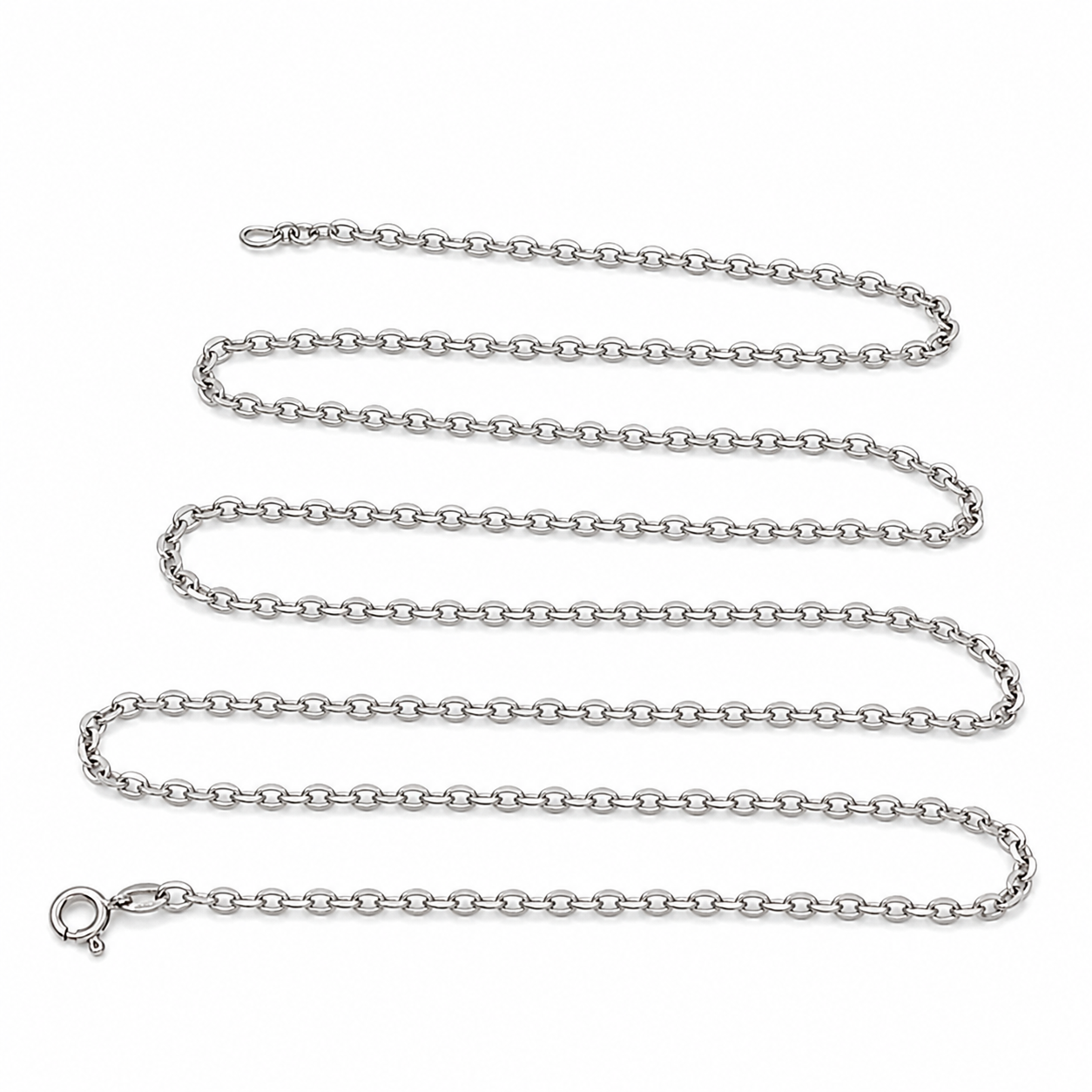 Collana - 18 carati Oro bianco - Made in Italy - Handmade