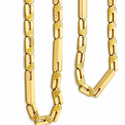 Collana - 18 carati Oro giallo - Made in Italy - Handmade