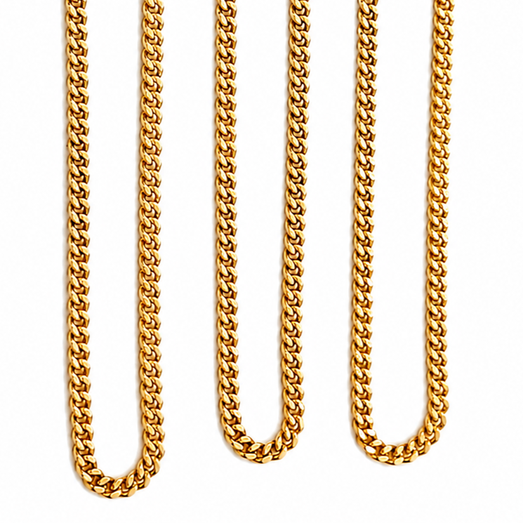 Collana - 18 carati Oro giallo - Made in Italy - Handmade